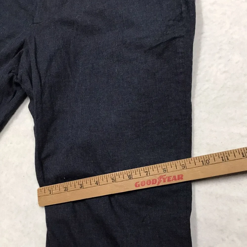 J CREW Thompson Pants Men 35x32 (36x29 actual) Navy Tapered Leg Chino Cotton